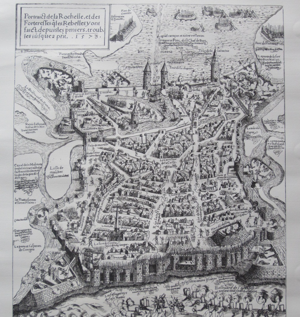 Plan du premier siège de La Rochelle en 1573